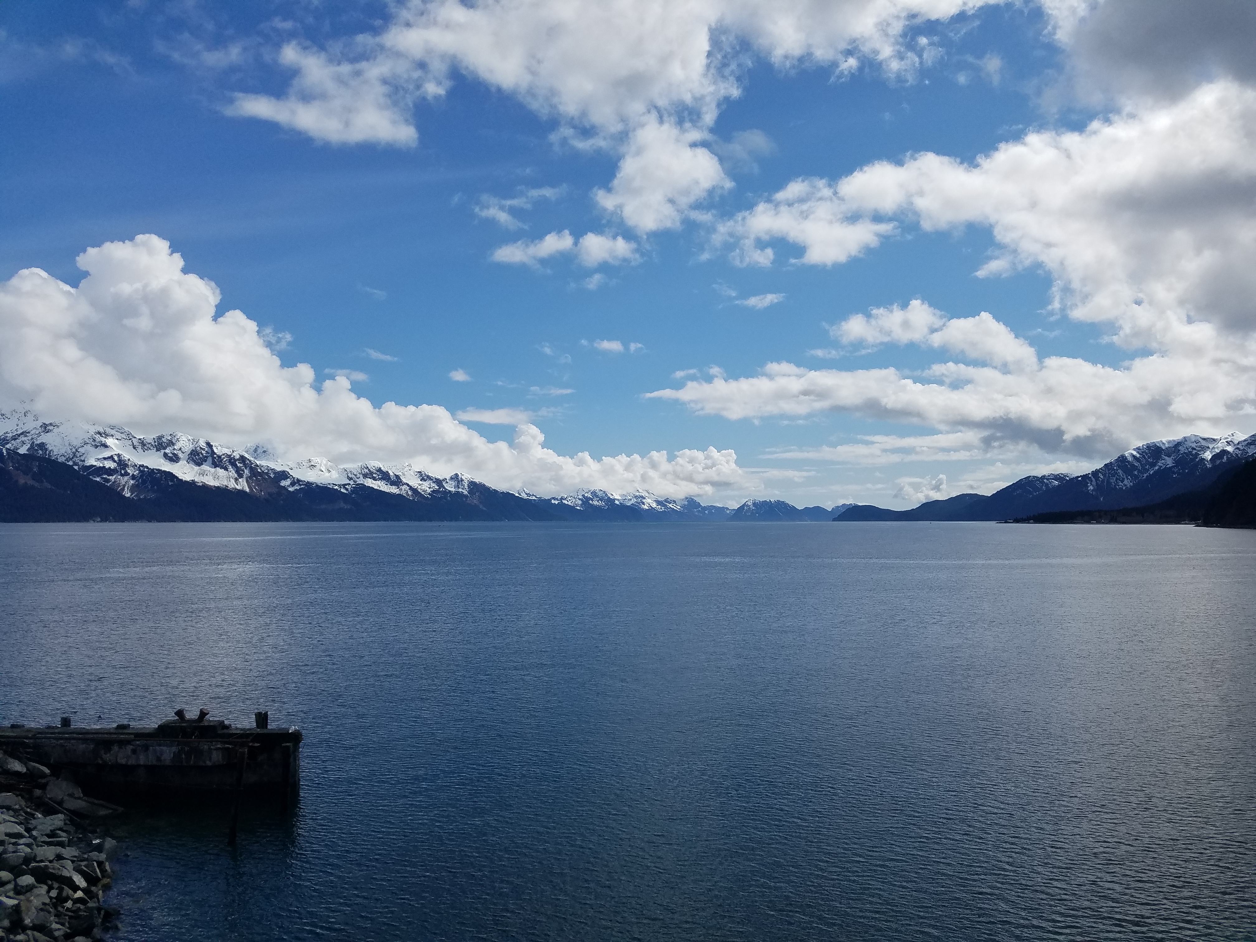 A view of Resurrection Bay on sunny day